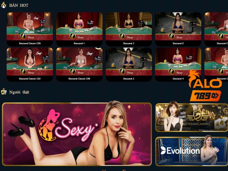 Casino online có nhiều bàn cược và được chơi bài cùng với dealer